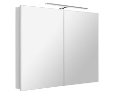 Sapho Greta Galerka S Led Osvětlením, 101x70x14cm, Bílá Mat