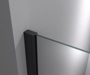 Polysan Modular Shower Black Jednodílná Zástěna Pevná K Instalaci Na Zeď, 800 Mm