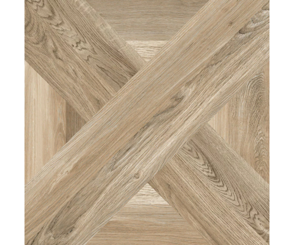 Dlažba jako dřevo Tuscania Intarsio Miele 61x61 Rett. - hnědá
