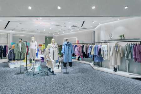 Butique s modrou terrazzo dlažbou Gambini D_Project