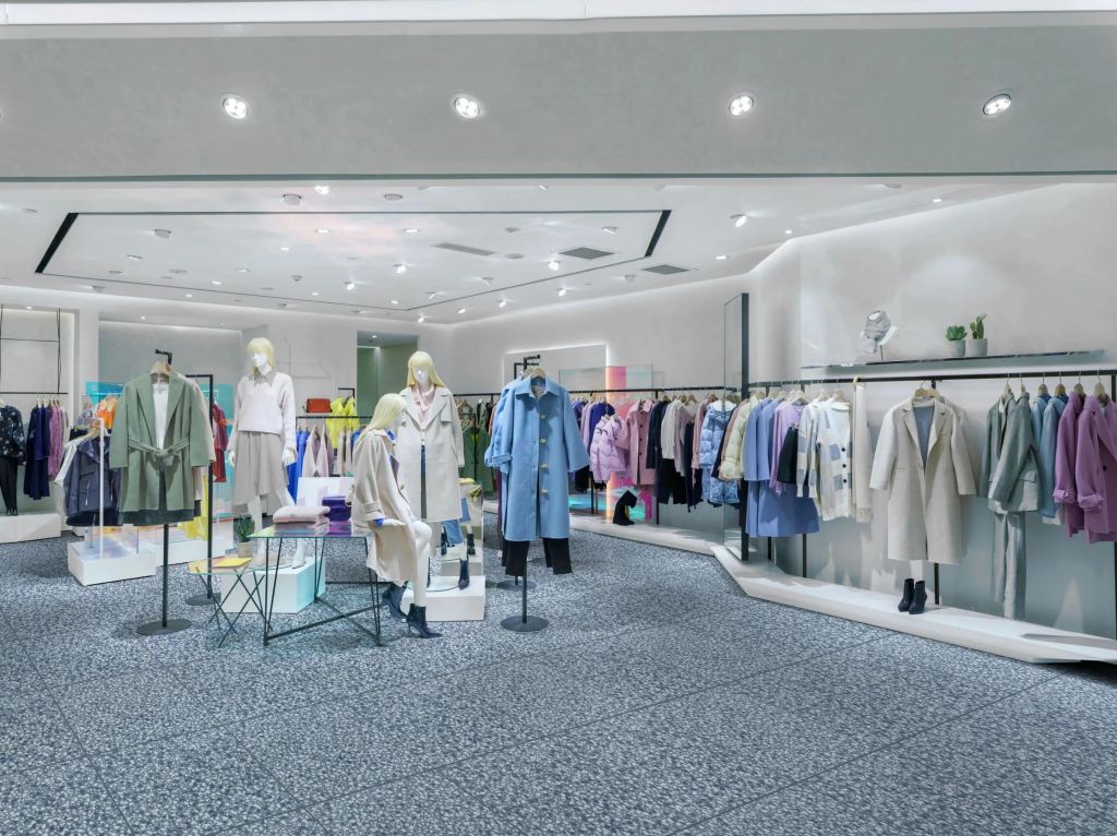 Realizace Butique s modrou terrazzo dlažbou Gambini D_Project