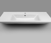 Aqualine Zuno 100 Keramické Umyvadlo Nábytkové 100x45cm, Bílá