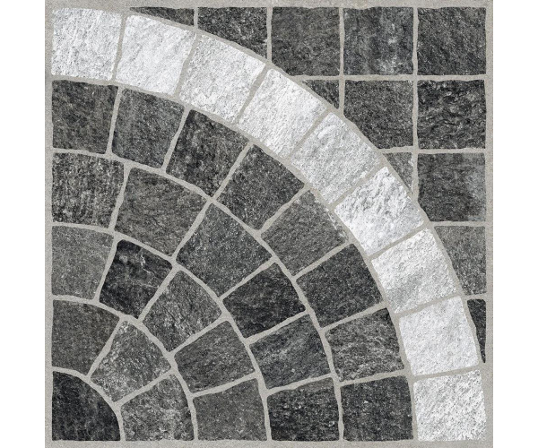 2cm dlažba jako kámen Rondine Valeria Grafite Arco Bruno 60x60 Rett. (skladem)