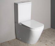 Sapho Imala Wc Kombi, Vortex Rimless, Spodní/zadní Odpad, Bílá