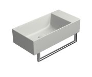 Gsi Kube X Keramické Umývátko 50x25cm, Broušená Spodní Hrana, Bez Otvoru, Pravé/levé, Cenere Mat