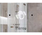 Mereo Zrcadlo Kulaté Pr. 60 Cm, Led Osvětlení A Odmlžování, Pískované Mezikruží, Ocelově šedý Rám