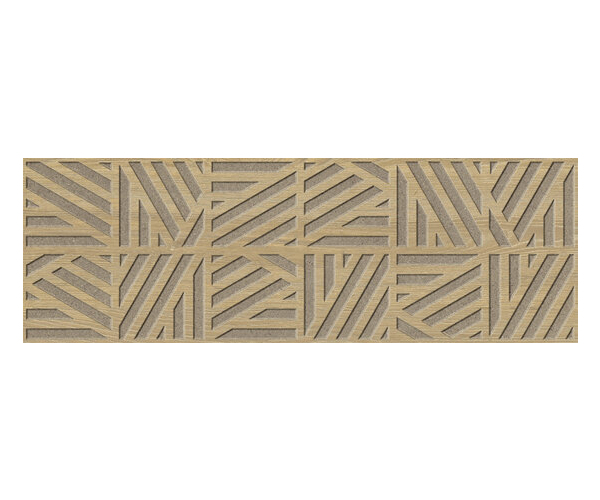 Vzorovaný dekor APE Burlington Cumbrian Taupe 30x90 Rett. - béžová