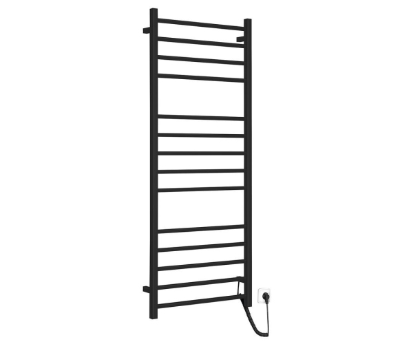 Sapho Eskinado Elektrický Sušák Ručníků, Hranatý, 600x1500 Mm, 130 W, černá