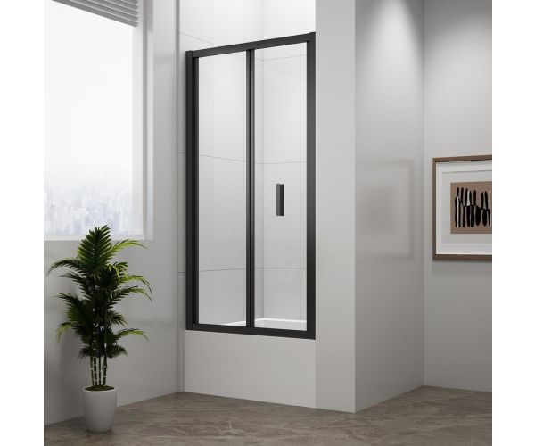 Polysan Deep Black Sprchové Dveře Skládací 1000x1650mm, čiré Sklo