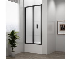 Polysan Deep Black Sprchové Dveře Skládací 1000x1650mm, čiré Sklo