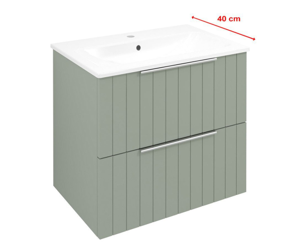 Sapho Cirasa Strip Umyvadlová Skříňka 58x54x39cm, Verde
