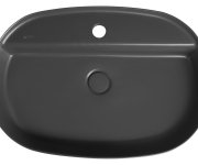 Isvea Infinity Oval Keramické Umyvadlo Na Desku, 60x40cm, Antracit
