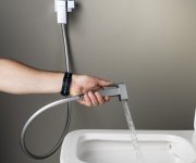 Sapho Cubemix Podomítková Bidetová Baterie Se Stop Sprškou, Hranatá, Chrom
