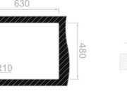 Dřez Okio 650, Matný Povrch, Tloušťka 0,6 Mm, Včetně Sifonu (rd0211110) A 3 1/2"sítkového Ventilu S-RDOKM6505006V