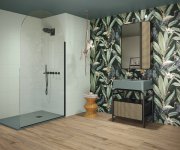 Obklad jako beton APE Colorful Tourquoise Rett. 30X90 - tyrkysová