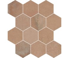Gambini Heartland Mosaico Esagona Amber 30x30 Nat.