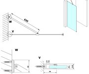 Gelco Vario Rohová Vzpěra 650mm, Bílá Mat