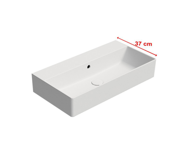 Gsi Kube X Keramické Umyvadlo 70x37cm, Bez Otvoru, Bílá Mat