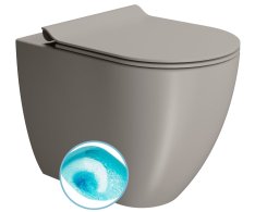 Gsi Pura Wc Mísa Stojící, Swirlflush, 36x55cm, Spodní/zadní Odpad, Tortora Dual-mat