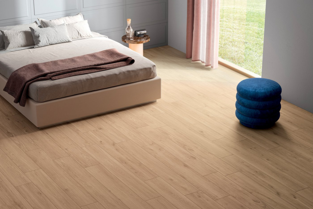 Realizace Dlažba Marca Corona Elisir Beige 20x120 Matt. Rett.