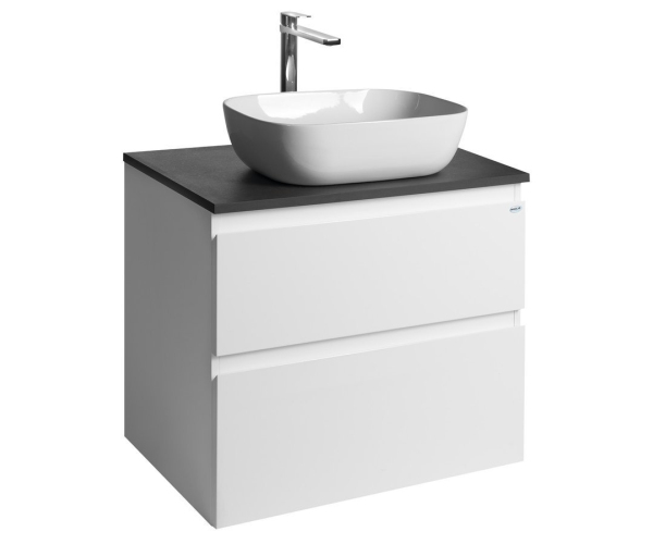 Aqualine Altair Skříňka S Deskou 68 Cm, Bílá/antracit Břidlice