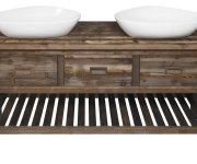 Sapho Brand Umyvadlová Skříňka 160x73x50cm, Mořený Smrk