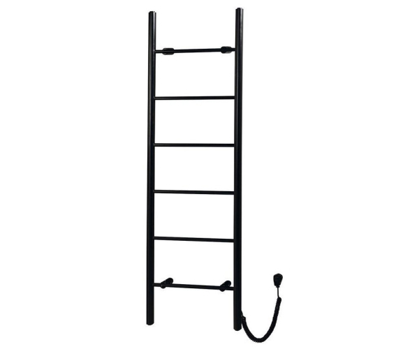 Sapho Karbo Elektrický Sušák Ručníků, Kulatý, 500x1600mm, 120 W, černá Mat