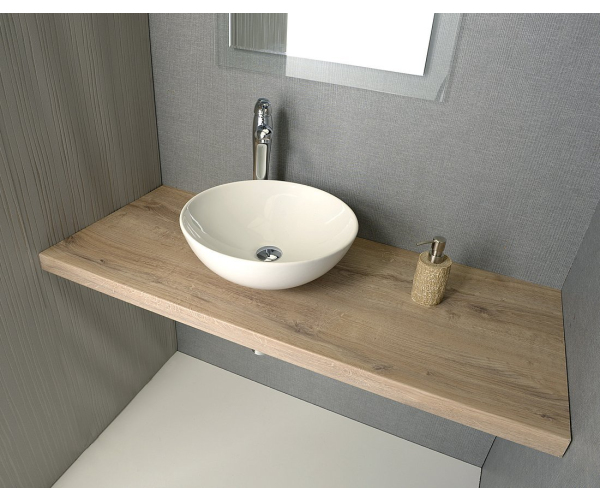 Sapho Avice Deska Pod Umyvadlo 90x50cm, Tl.5cm, Dub Rover