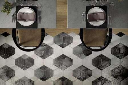 Dlažba z geometrických tvarů CIR Fuoritono