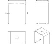 Ridder Trendy Koupelnová Stolička 40x48x27,5cm, čirá