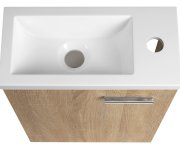 Aqualine Zoja Umyvadlová Skříňka 37x50x18cm, Dub Platin