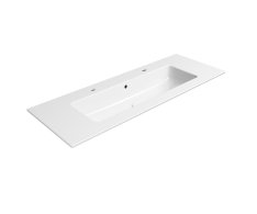 Gsi Pura Keramické Dvojumyvadlo Slim 122x46cm, Bílá Extraglaze