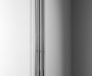 Sapho Pilon Otopné Těleso 196x1800mm, Se Třemi Háčky Pro Ručník, Chrom