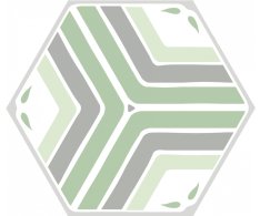 Codicer Jasmine Green 22x25 Hexagonal
