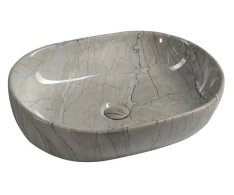 Sapho Dalma Keramické Umyvadlo Na Desku, 59x42cm, Grigio