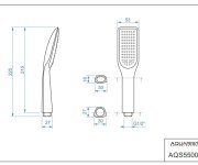 Ac750125 - Castello, 1-polohová Ruční Sprcha AQS55003