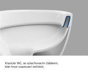 Mereo Wc Závěsné Kapotované, Rimless, 490x370x360, Keramické, Vč. Sedátka Css123