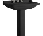 Kerasan Waldorf Universální Keramický Sloup K Umyvadlům 60, 80cm, černá Mat