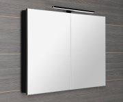 Sapho Greta Galerka S Led Osvětlením, 101x70x14cm, černá Mat