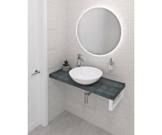 Sapho Avice Deska Pod Umyvadlo 250x36cm, Tl.5cm, Aquamarine