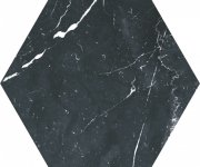 Dlažba jako kámen Codicer Classic Hex Marguina 22x25 - černá