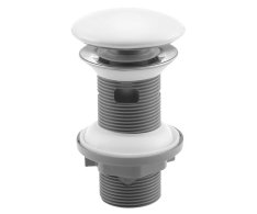 Isvea Umyvadlová Výpust 5/4“, Click-clack, Keramická Zátka, 20-70mm, Bílá