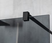 Gelco Vario Black Jednodílná Sprchová Zástěna Do Prostoru, Sklo Nordic, 700 Mm