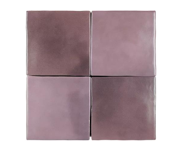 Retro obklad Cevica Zelij Mate Grape 10x10 Matt. - fialová