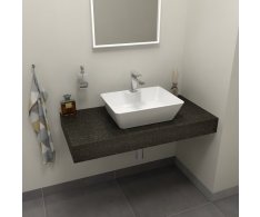 Sapho Tailor Rockstone Deska 100x50 Cm, Provedení Límce L