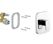 Podomítková baterie 10° Free TD F 066.00, pro R-box - TD F 066.00CR.O1.RB070 Podomítková baterie 1-cestná bez tělesa, chrom X070137
