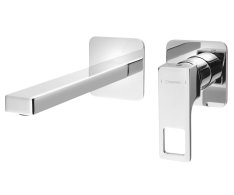 Sapho Forata Podomítková Umyvadlová Baterie, Délka Hubice 18,5cm, Chrom