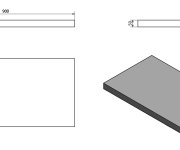 Sapho Avice Deska Pod Umyvadlo 90x50cm, Tl.5cm, Dub Rover