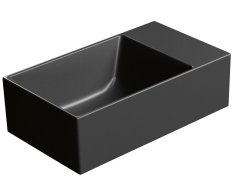 Gsi Kube X Keramické Umývátko 40x23cm, Bez Otvoru, Pravé/levé, černá Mat