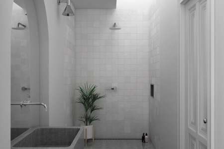 Luxusní obklad do sprchy Equipe La Riviera Blanc 13,2x13,2